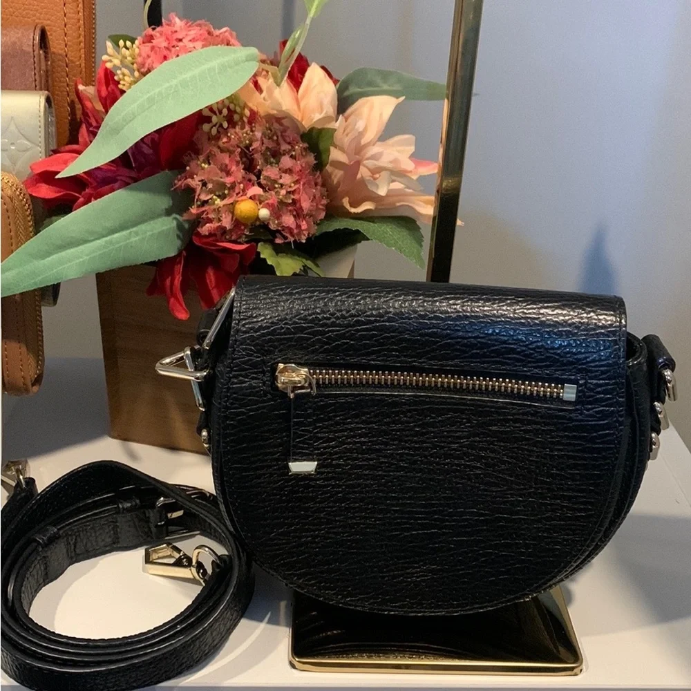 Rebecca Minkoff Black Leather Crossbody Bag in great Preloved condition - Picture 7 of 10
